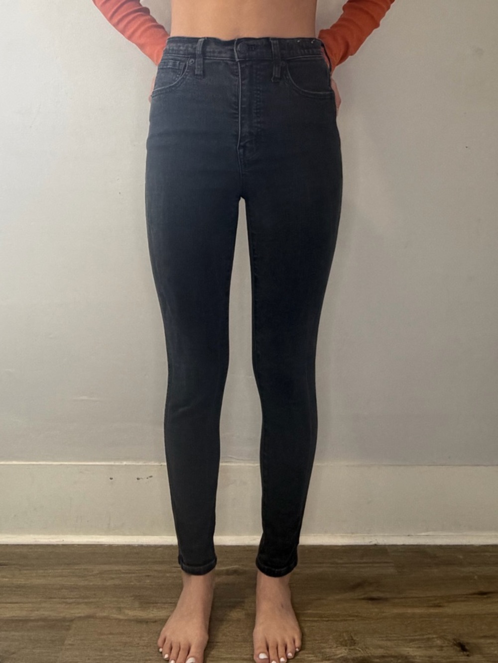 Madewell 10" High-Rise Vintage Gray Wash Women’s Skinny Jeans